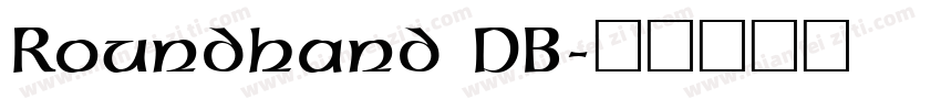 Roundhand DB字体转换